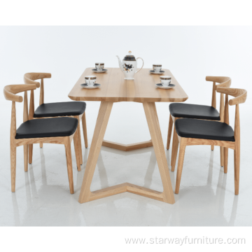 Nordic style Solid wood rectangle dining table